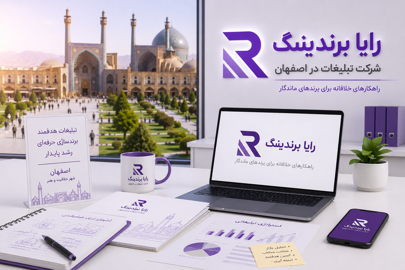 رایا برندینگ شرکت تبلیغات در اصفهان، شرکت مشاوره کسب و کار در اصفهان،شرکت طراحی وب سایت دراصفهان