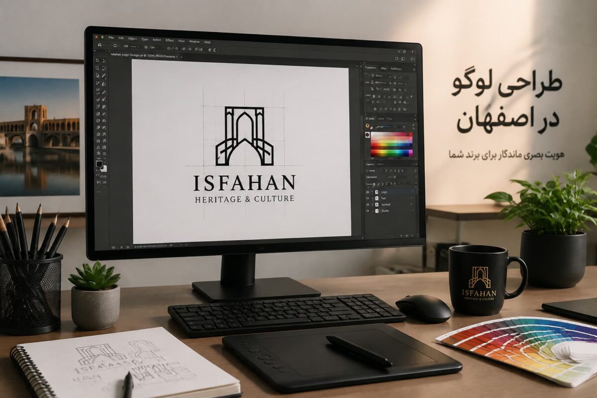 طراحی لوگو حرفه‌ای در اصفهان برای ساخت هویت بصری ماندگار کسب‌وکارها