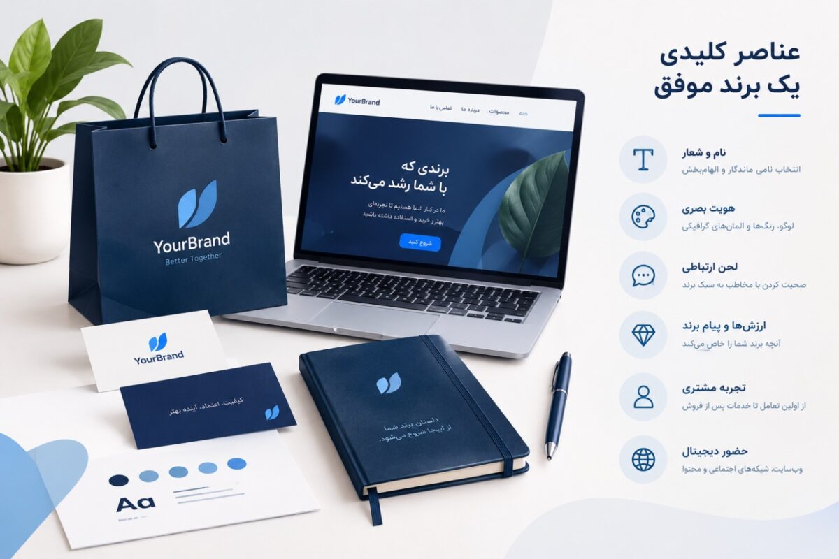 برندسازی و عناصر کلیدی یک برند موفق