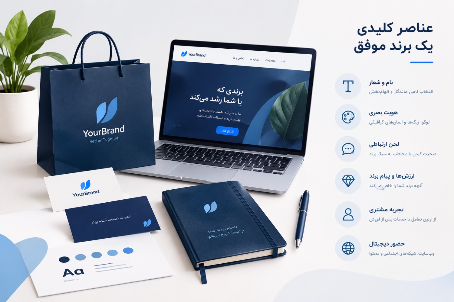 برندسازی و عناصر کلیدی یک برند موفق