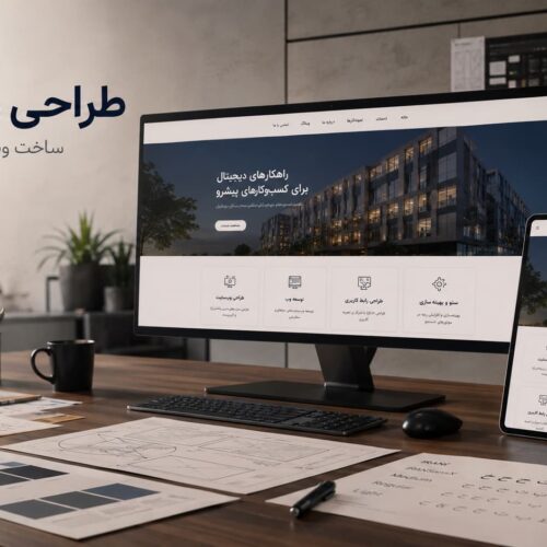 طراحی وب سایت حرفه‌ای و مدرن برای کسب‌وکار
