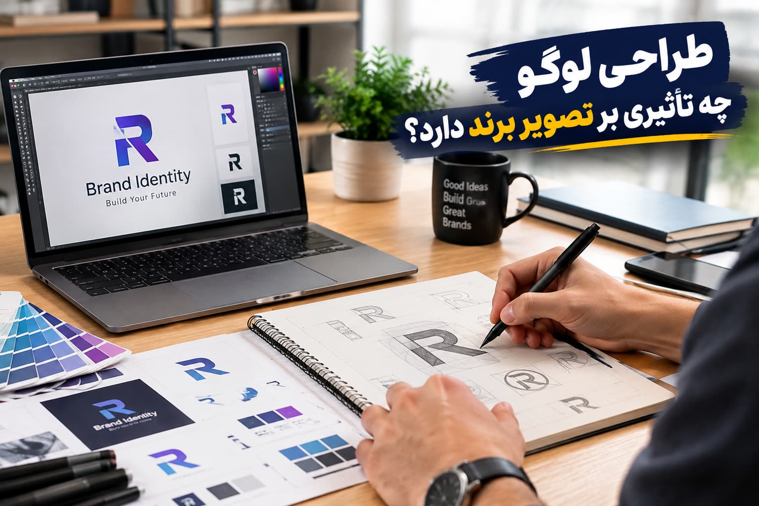 طراحی لوگو و تأثیر آن بر تصویر برند و هویت بصری کسب‌وکار