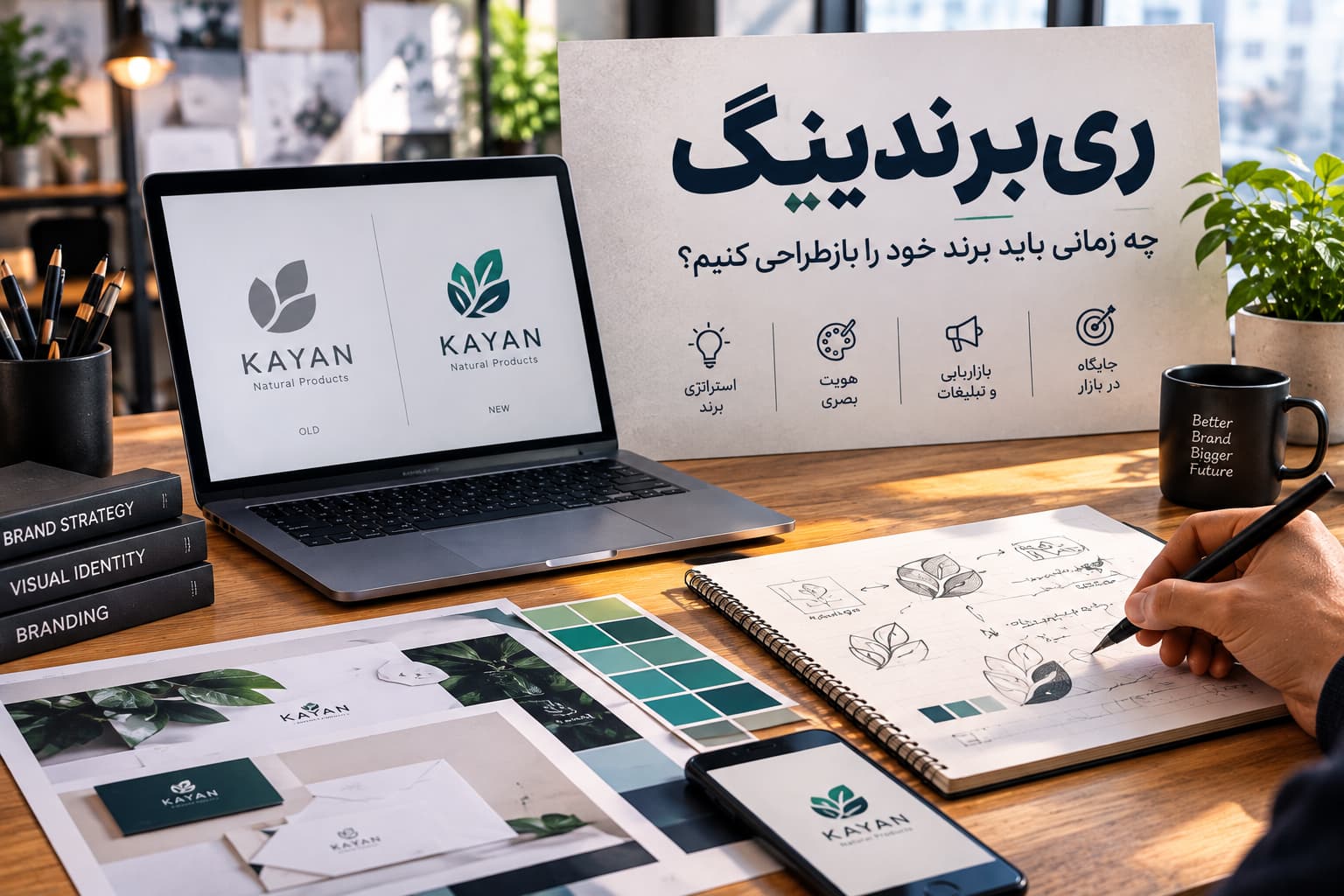 ری‌برندینگ و بازطراحی هویت بصری برند با مقایسه لوگوی قدیمی و جدید
