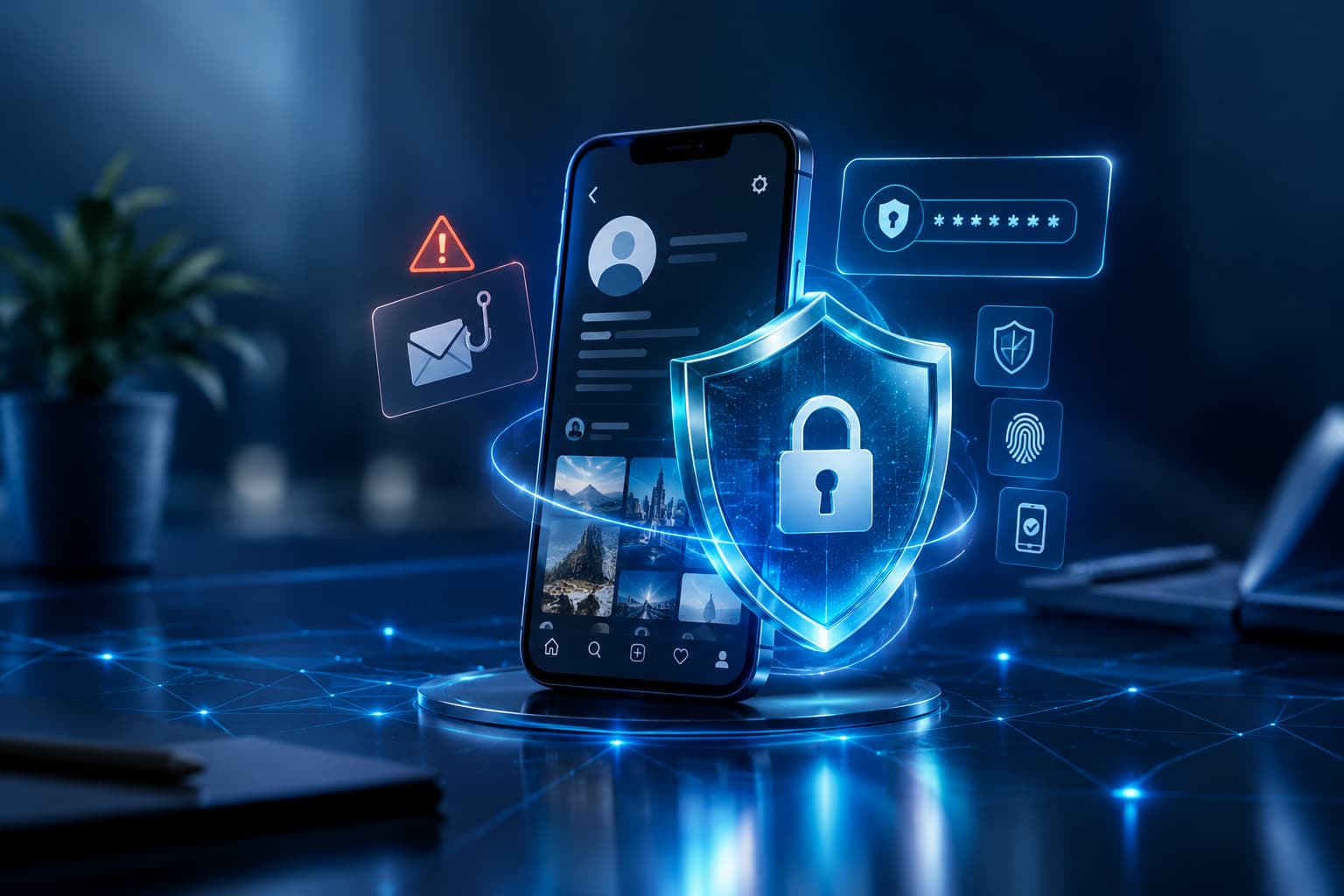 امنیت پیج اینستاگرام با سپر دیجیتال و احراز هویت