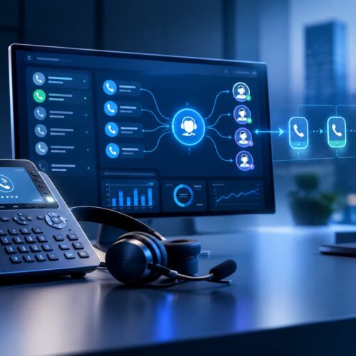 دستگاه شماره گیر خودکار و مدیریت تماس در مرکز تماس