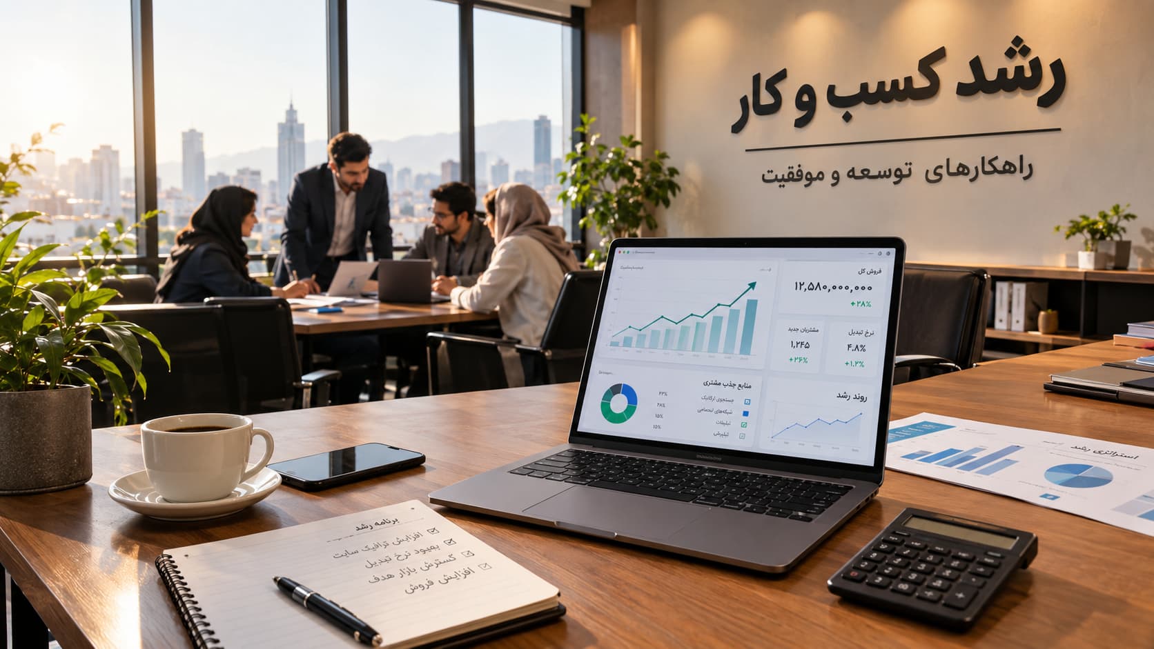 رشد کسب و کار با استراتژی توسعه، افزایش فروش و جذب مشتری